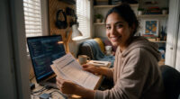 Remote vulnerability analyst working from home identifying and prioritizing cybersecurity vulnerabilities.
